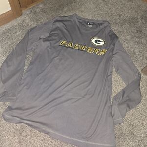 NFL Packers Gray and Gold Men's Shirt